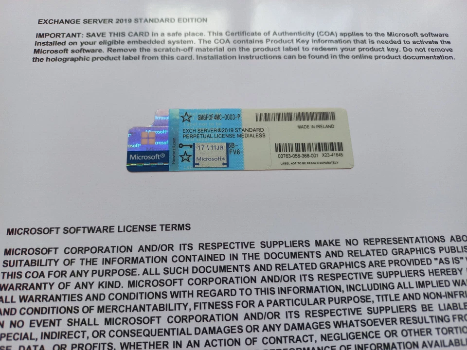 Microsoft Exchange Server 2019 ESTÁNDAR con CAL minoristas ilimitadas GMGF0F4MC auténtico Foto 3 de 4