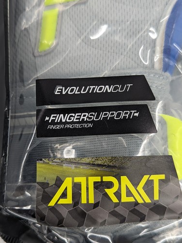 Reusch Goalie Gloves Attrakt Gold X Evolution Cut Finger Support Soccer , New - Picture 2 of 5