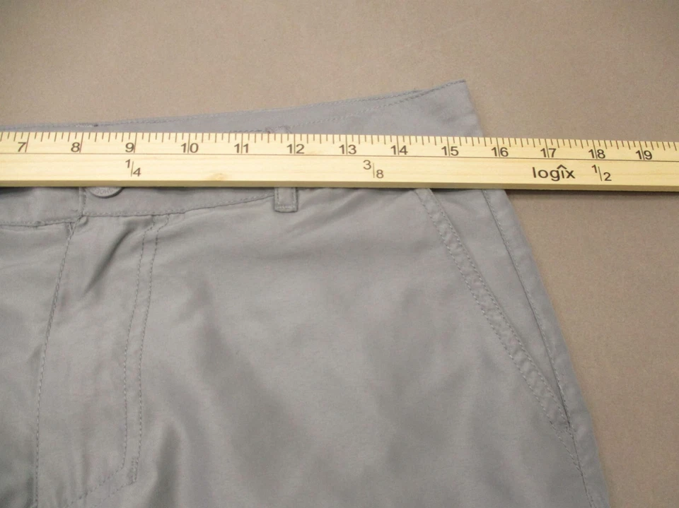 Pantalones Cortos Chinos DC Talla 30 Para Hombres Gris Cremallera Bolsillo Elastizados Frente Plano Calce Ajustado 500 Foto 4 de 4