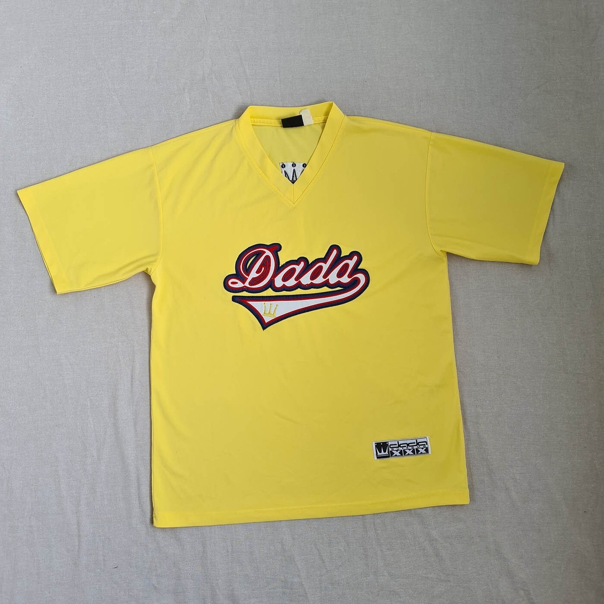 美品 ビッグサイズ 90s DADA SUPREME ロンT ロゴ刺繍 2XL Dada Supreme Vintage T-Shirt Jersey Size XL Hip Hop Y2K 90s V-Neck