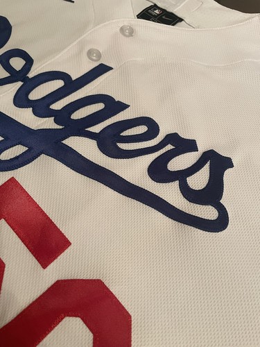 Mookie Betts #50 Los Angeles Dodgers Nike Authentic On-Field Home Jersey 52/2XL - Picture 18 of 21