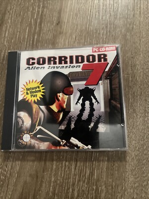 CORRIDOR 7 Alien Invasion Vintage 1994 Original Computer Game Disc Capstone RARE