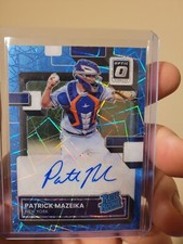 2022 DONRUSS OPTIC PATRICK MAZEIKA Blue/Teal VELOCITY RATED ROOKIE AUTO 55/99 RC