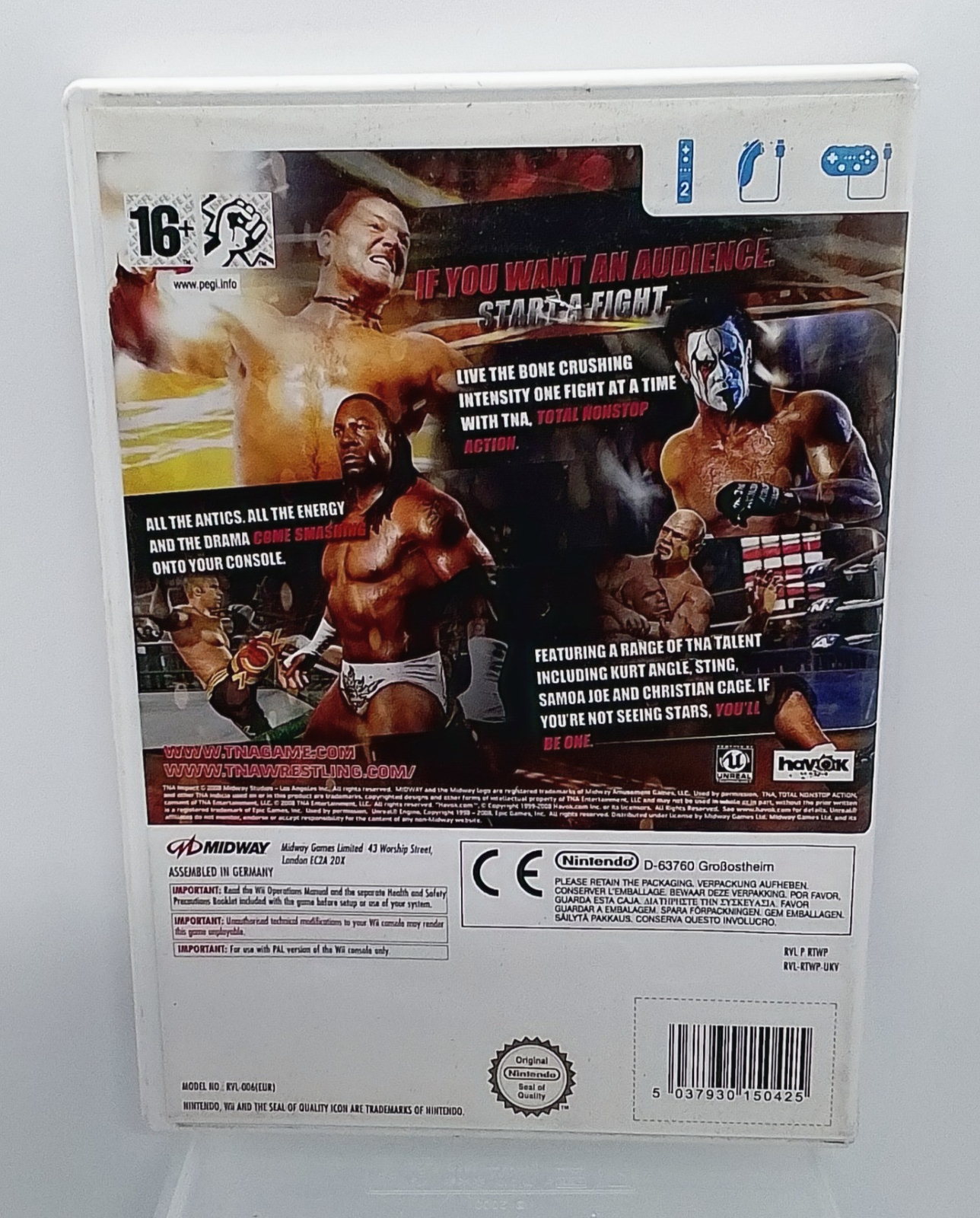 TNA IMPACT Total Nonstop Action Wrestling Nintendo Wii eBay