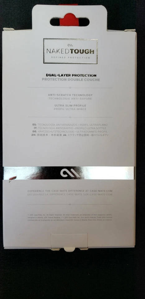 Case-Mate NakedTough Dual-Layer Protection Case for LG G4 - Clear - Brand New - Image 2 of 3