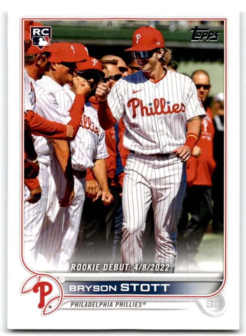 2022 TOPPS UPDATE BRYSON STOTT RC PHILADELPHIA PHILLIES #US255