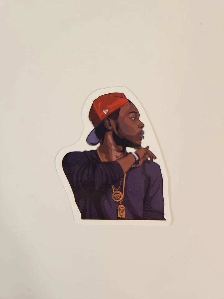 Hip Hop Rapper Laptop Sticker / Decal Of Rap Artist Graffiti Street Art Sticker - Image 4 of 4