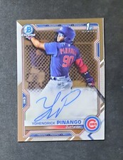 Yohendrick Pinango 2021 1st Bowman Chrome Autograph Auto Toronto Blue Jays