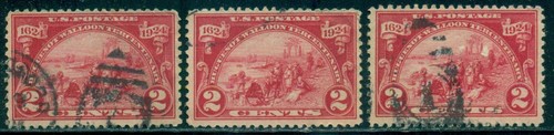 SCOTT # 615 USED, FINE, 3 STAMPS, GREAT PRICE! - Picture 4 of 5