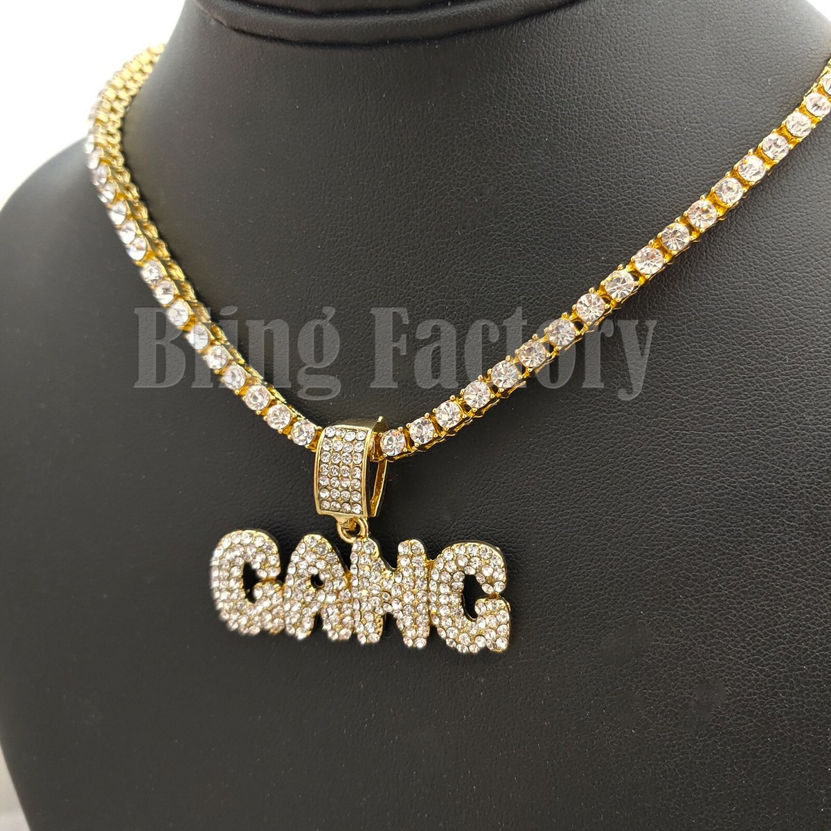 U7 Iced Out Custom Name Necklace - Platinum/18K Gold Plated Lab Diamond Bubble Letter Chain Hip Hop Jewelry