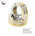 Orecchini Huggie A Cerchio Con Catena Alla Moda Vnox Per Uomo - Foto 6