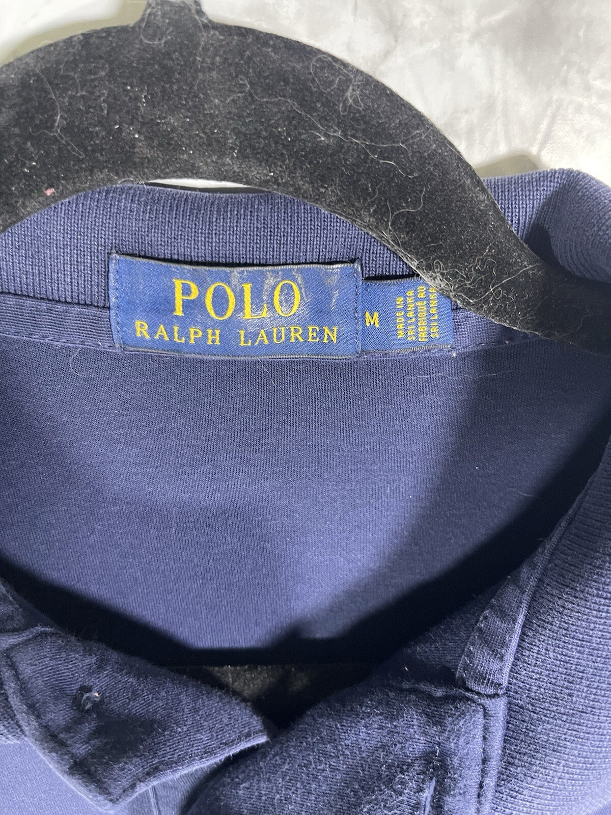 Polo Ralph Lauren Camicia Uomo M Polo 100% Cotone Vestibilità Classica Navy Bianco Pony