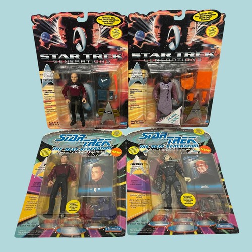 Star Trek Generations Next Generation Figures Lot Loose With Accessories And NIP - Picture 13 of 15