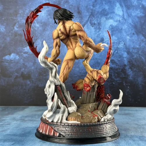 Nuovo Attack On Titan Anime Figure The Comored Figure 29 cm Titan Eren Jager - Foto 18 di 24
