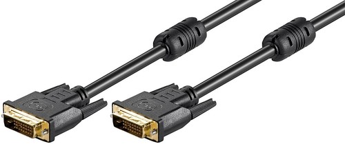 5m DVI 24+1 Cable Gold Plated + Ferrite Core 2xStecker #d049