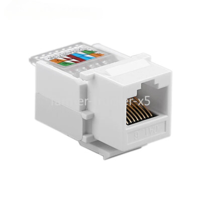 CAT6 RJ45 Insert Keystone Gigabit LAN Coupler Plug T568A/B Network Module Slot