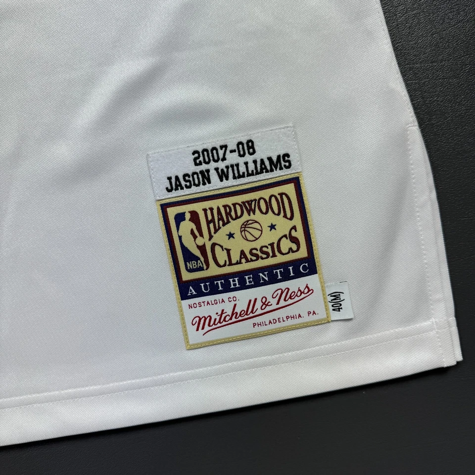 Camiseta deportiva 100 % auténtica Jason Williams Mitchell & Ness 07 08 Heat talla 40 M para hombre Foto 4 de 4