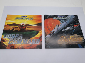 Sega Mega CD Sol Feace and Cobra Command Double Pack Boxed with Manual
