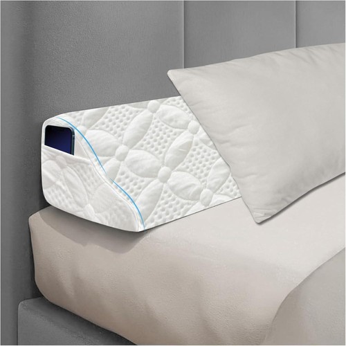 Bed Wedge Pillow Headboard, Ultra Soft Wedge Gap for King Size Bed, Memory Foam