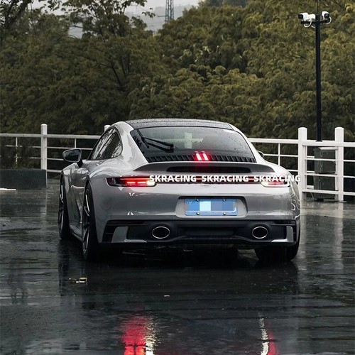 For 2020-2024 Porsche 911 992 Carrera Real Carbon Fiber Rear Trunk Spoiler Wing - Foto 5 di 19
