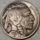1915 S BUFFALO INDIAN HEAD NICKEL VERY ATTRACTIVE SCARCE TOUGHER DATE FULL HORN