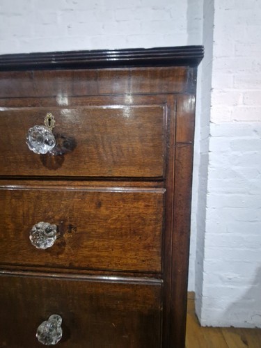 Antique Large Victorian oak chest of 5 drawers - Picture 9 of 23