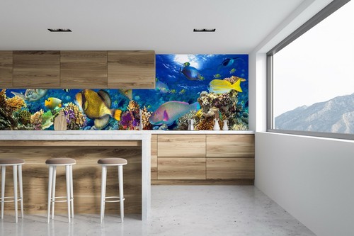 3D Marine Fish B368 Business Wallpaper Wall Mural Self-adhesive Commerce Amy - Picture 2 of 11