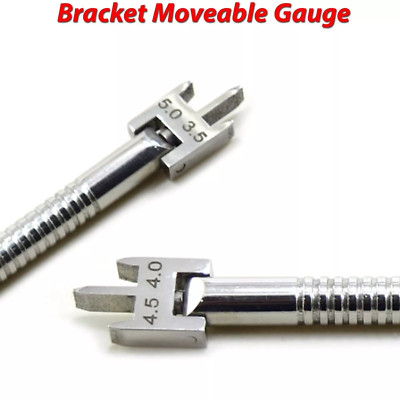 Dental Orthodontic Movable Head Adjustable Bracket Positioning Height Gauge Tool