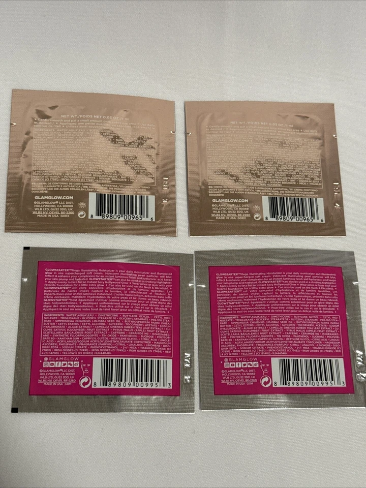 Glamglow Samples: 2 X Glowstarter Mega Illuminating Moisturizer & 2x Brighteyes - Image 3 of 3