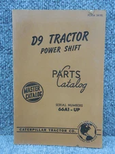 Factory CAT Caterpillar D9 Tractor Power Shift Dozer 66A Parts Catalog Manual