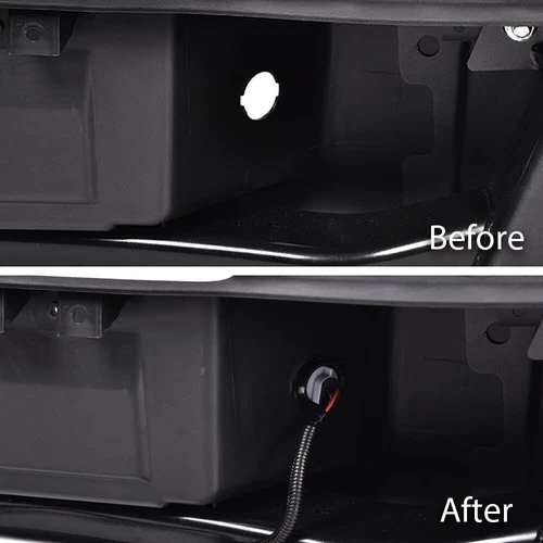 Black Rear Steel Step Bumper W/License Plate Lights Fit For 2009-2014 Ford F150 - Picture 8 of 24