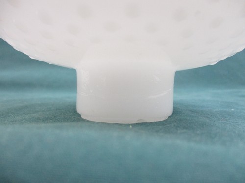 WHITE HOBNAIL LAMP SCONCE CHANDELIER CANDLE HOLDER - 1 5/8" FITTER 5" TALL(DFW9) - Picture 4 of 5