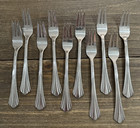 International Stainless Symmetry Freemont Plume Flatware Seafood Cocktail Forks