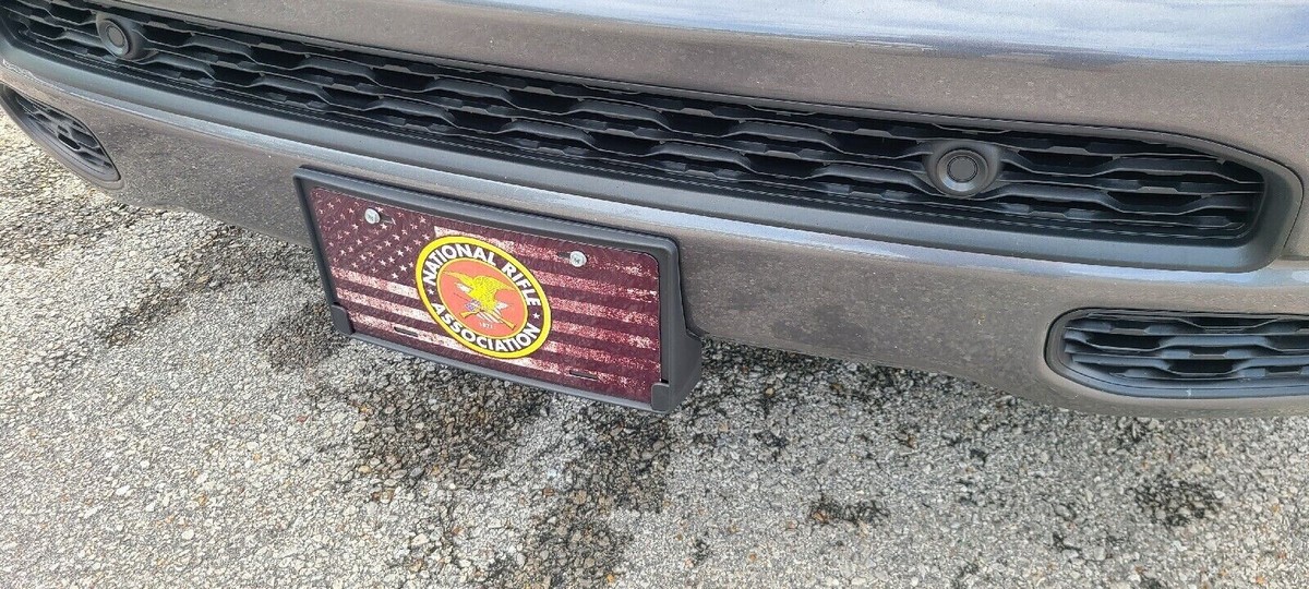 License Plate Holder Front Bumper Universal License Plate Tag Holder Mount Adapter Bumper Bracket AUTO CAR TRUCK E Front License Plate Holder - Foto 3