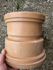 OsmaDrain 6D129 Double Socket Adaptor 160mm Diameter Brown 6” clay to plastic