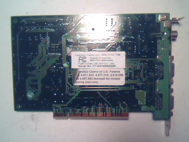 Creative Encore DXR2 CT7120 PCI Card DVD Video Decoder Board