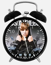Justion Bieber Alarm Desk Clock 3.75" Home or Office Decor Y81 Nice For Gift