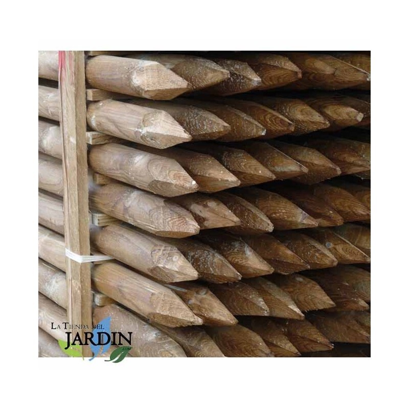 Yardwe 5 Pièces Tas De Bois Piquets De Bois Dur Piquets De Clôture De