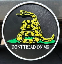 Trailer hitch receiver cover - Gadsden flag - Fits 2" Receiver