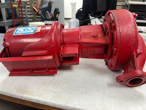 👀BELL & GOSSETT IN-LINE CENTRIFUGAL PUMP #60 11/2A 55/8BF W/ GOULD 1/2 HP MOTOR - Picture 2 of 9