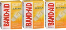 BAND-AID Defensa contra Infecciones con Neosporina Tamaños Surtidos 20ct (Paquete de 3)