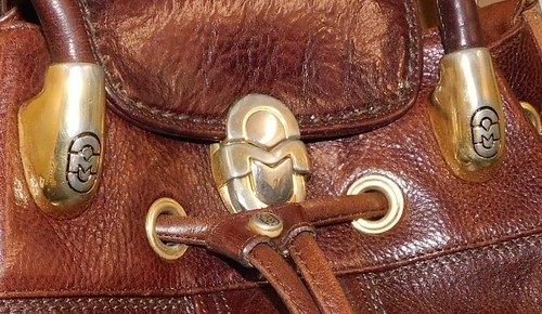 Marino Orlandi Chestnut Brown Leather Convertible Satchel Crossbody Italy - Picture 8 of 9