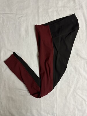 RAPHA Women’s Size XS Commuter Leggings 7/8 Recycled Pocket Tone Maroon  Brown