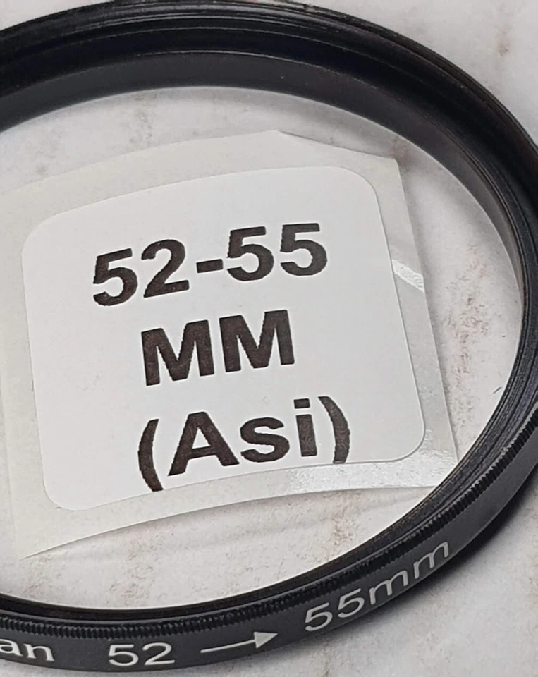 52-55mm Step Up Adapter Ring 52mm Lens to 55mm Filter Converter E52-E55 52-55 - Image 3 of 4