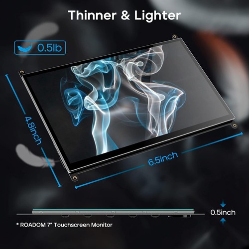 Lebendiges 7 Zoll IPS Display für Raspberry Pi - Multi-Touch & USB Kompatibilität - Bild 11 von 11