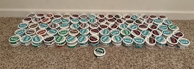 ZYN Can Lot 165 Empty Cans Unused Rewards Codes