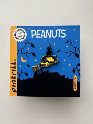 Pintrill X Peanuts Halloween Woodstock Witch Pin, New