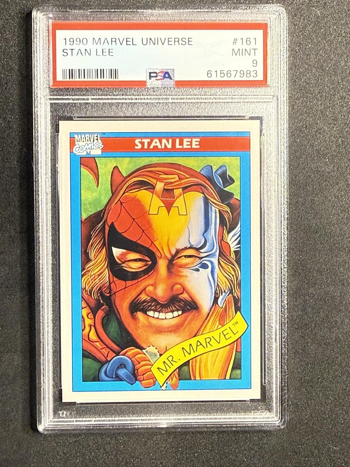 1990 Impel Marvel Universe #161 Stan Lee PSA 9