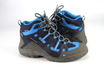 Quechua Gr.38 Damen Outdoor Wandern Stiefel Boots Wasserfest  Blau  L 989