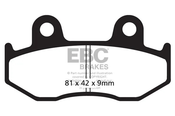 Sfac Carbon BremsbeläGe FüR EBC Roller Honda Nes 125-150 / SES 125-150 / P-image